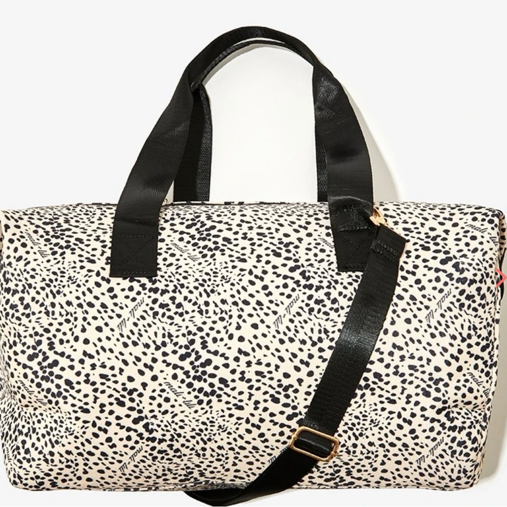 Stylish Black and White Weekender Tote